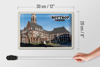 Plaque en tôle Villes Bottrop Mairie Architecture 30x20cm 4