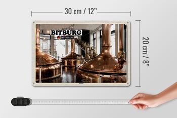 Plaque en tôle Villes Bitburg Brasserie Traditionnelle 30x20cm 4