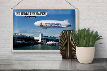 Plaque en tôle villes Friedrichshafen Zeppelin 30x20cm 3