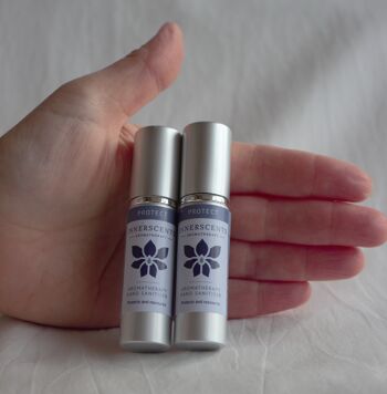 Protect Natural Aromatherapy Désinfectant pour les mains dans une belle bouteille en verre 100 ml 3