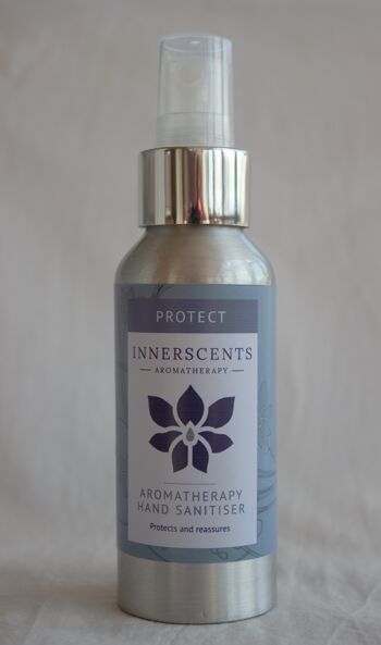 Protect Natural Aromatherapy Désinfectant pour les mains dans une belle bouteille en verre 100 ml 4