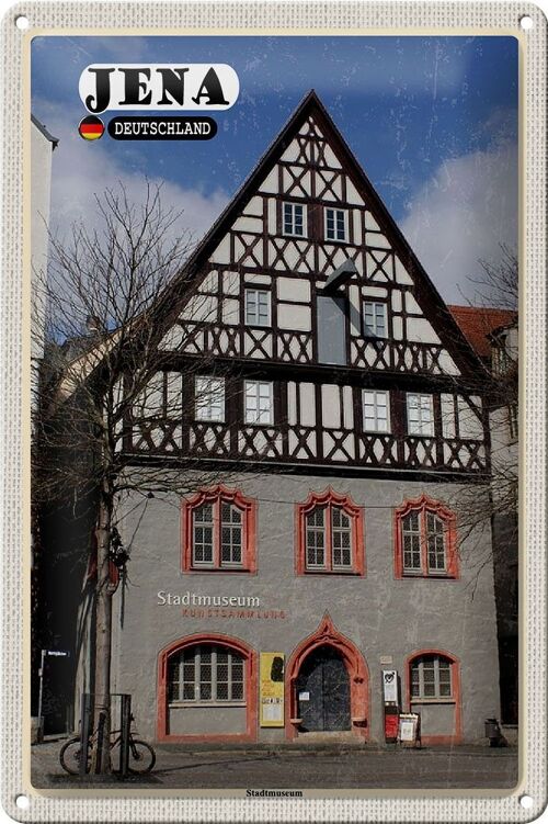 Blechschild Städte Jena Stadtmuseum Kunstsammlung 20x30cm