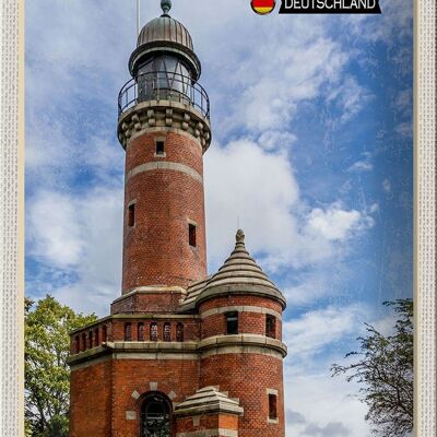 Blechschild Städte Kiel Leuchtturm Architektur 20x30cm