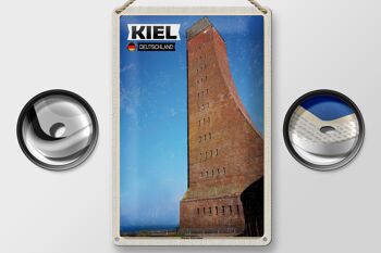 Plaque en étain Villes Kiel Mémorial Naval Moyen Âge 20x30cm 2