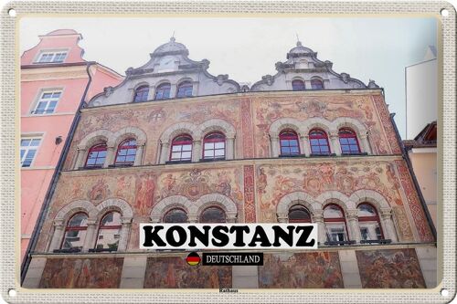 Blechschild Städte Konstanz Rathaus Architektur 30x20cm