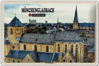 Plaque en tôle Villes Mönchengladbach St. Basilique Saint-Guy 30x20cm 1