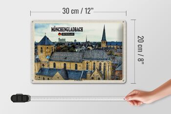 Plaque en tôle Villes Mönchengladbach St. Basilique Saint-Guy 30x20cm 4