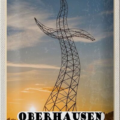 Metal sign cities Oberhausen Dancing power pole 20x30cm