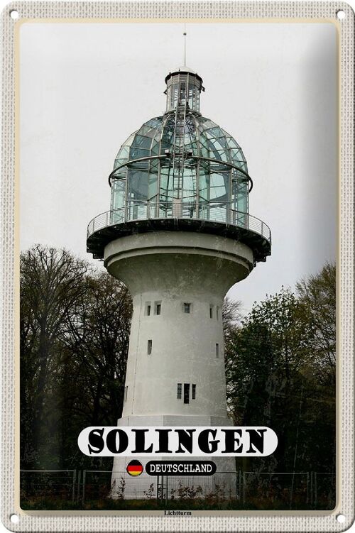 Blechschild Städte Sollingen Lichtturm Architektur 20x30cm