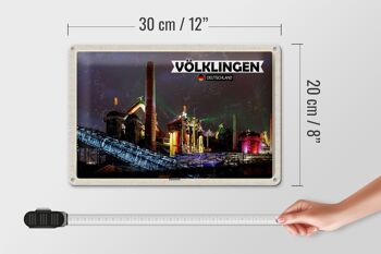 Plaque en tôle Villes Forges de Völklingen Patrimoine culturel mondial 30x20cm 4