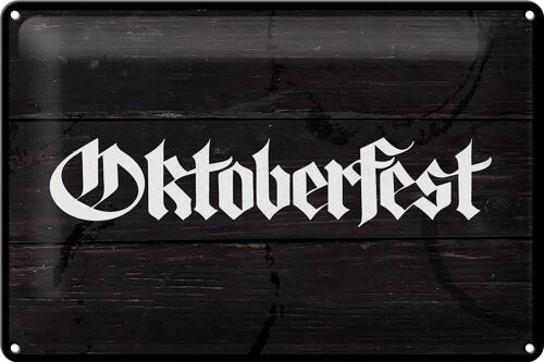 Blechschild Fest Oktoberfest Bier Feiern München 30x20cm