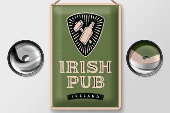 Plaque en tôle disant Irlande Irish Pub 20x30cm 2