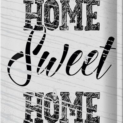 Targa in metallo con scritta "Casa dolce casa" 20x30 cm