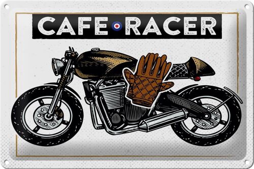 Blechschild Motorcycle Cafe Racer Motorrad 30x20cm