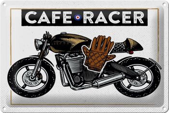 Plaque en tôle Moto Café Racer Moto 30x20cm 1