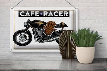 Plaque en tôle Moto Café Racer Moto 30x20cm 3