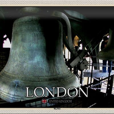 Blechschild Städte London UK England Big Ben 30x20cm