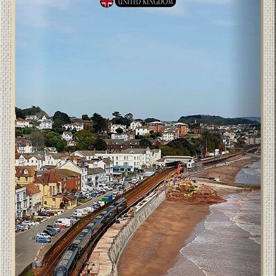 Cartel de chapa ciudades Dawlish Reino Unido Inglaterra 20x30cm