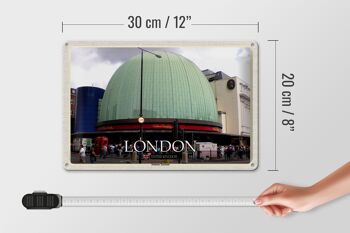 Signe en étain villes londres angleterre Madame Tussauds 30x20cm 4