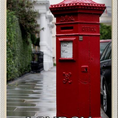 Blechschild Städte London England UK Post Box 20x30cm