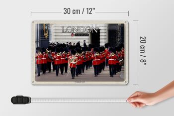 Plaque en tôle Villes Changingt the Guard Londres 30x20cm 4