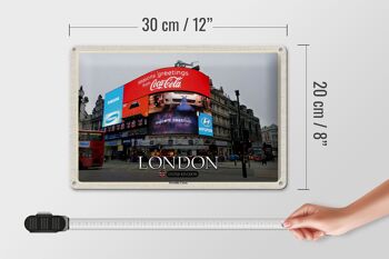 Signe en étain villes londres Piccadilly Circus royaume-uni angleterre 30x20cm 4