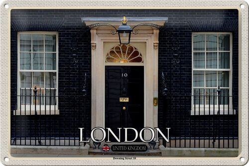 Blechschild Städte England UK Downing Street 10 30x20cm