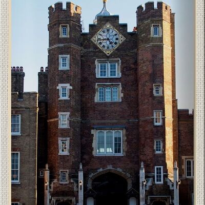 Cartel de chapa Ciudades Londres St. Palacio de James Reino Unido 20x30cm