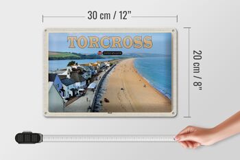Panneau en étain villes Torcross Beach angleterre royaume-uni 30x20cm 4