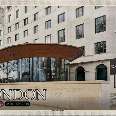 Blechschild Städte London Scotland Yard UK 30x20cme