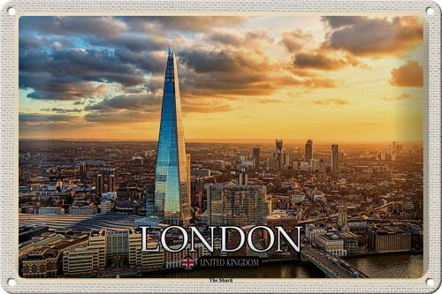 Blechschild Städte The Shard London England UK 30x20cm