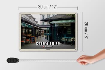 Plaque en tôle voyage Salzbourg Autriche Andräviertel 30x20cm 4
