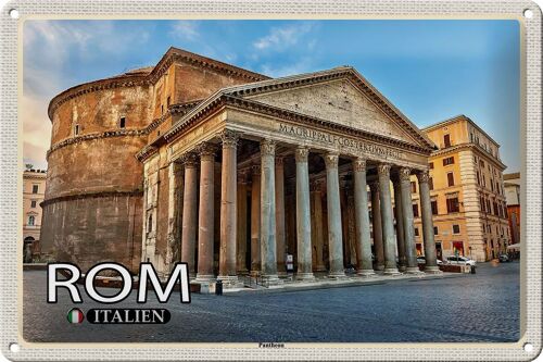 Blechschild Reise Rom Italien Pantheon Baukunst 30x20cm