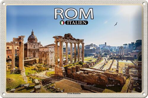 Blechschild Reise Rom Italien Forum Romanum 30x20cm