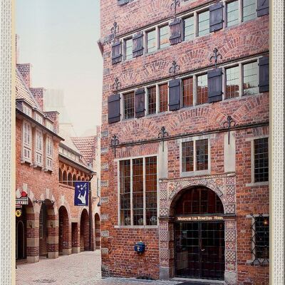 Cartel de chapa ciudades Bremen Alemania Bremerhaven 20x30cm