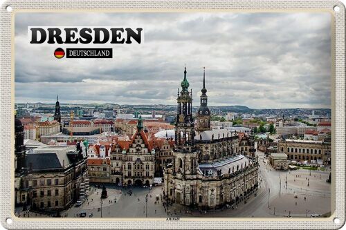 Blechschild Städte Dresden Deutschland Altstadt 30x20cm
