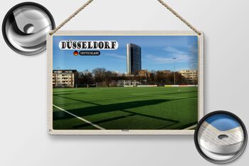 Plaque en tôle Villes Düsseldorf Terrain de football Düsseltal 30x20cm 2