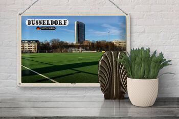 Plaque en tôle Villes Düsseldorf Terrain de football Düsseltal 30x20cm 3