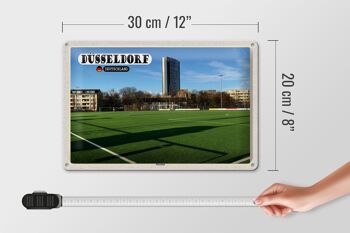 Plaque en tôle Villes Düsseldorf Terrain de football Düsseltal 30x20cm 4
