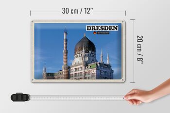 Panneau en étain 30x20cm, architecture de Dresde, Yenidze, Saxe, Allemagne 4