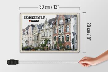 Plaque en tôle villes Düsseldorf Oberkassel Pempelfort 30x20cm 4