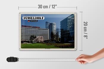 Plaque en tôle villes Düsseldorf Karl-Arnold-Platz 30x20cm 4