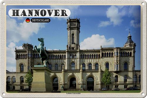 Blechschild Städte Hannover Leibniz Universität 30x20cm