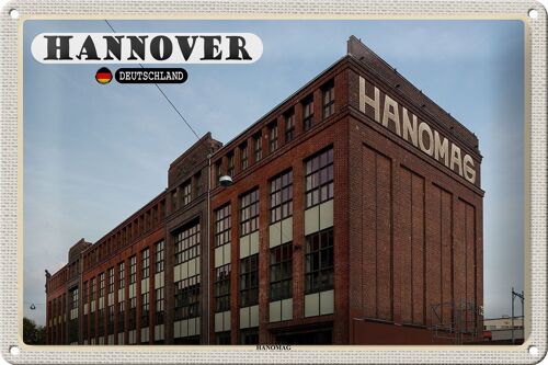Blechschild Städte Hannover Hanomag Maschienenbau 30x20cm