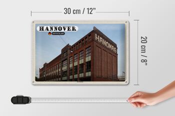 Plaque en tôle Villes de Hanovre Hanomag ingénierie mécanique 30x20cm 4