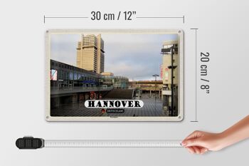 Plaque en tôle villes Hanovre Raschplatz ville 30x20cm 4