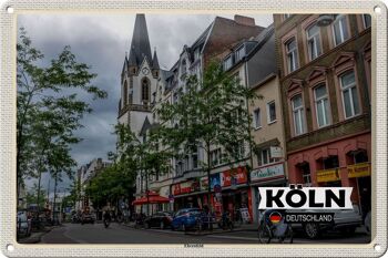 Plaque en tôle villes Cologne Erhrenfeld rue de la ville 30x20cm 1