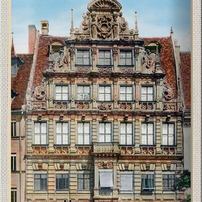 Blechschild Städte Nürnberg Pellerhaus Architektur 20x30cm