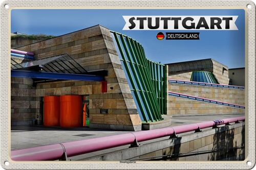 Blechschild Städte Stuttgart Staatsgalerie Architektur 30x20cm