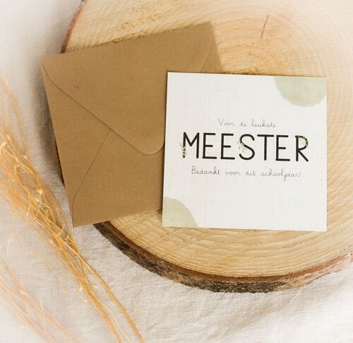 Wenskaart | Meester